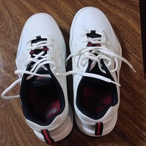 New, never worn, men's size 8 4E width, Avia tennis shoes. No tags or box.